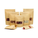 Compostable Stand Up Pouches with Window