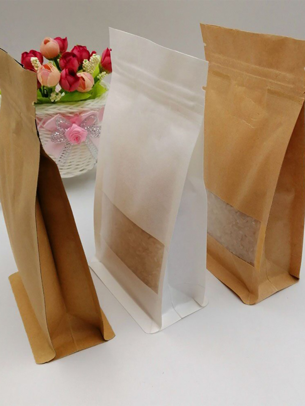 Kraft Side Gusset Coffee Bags