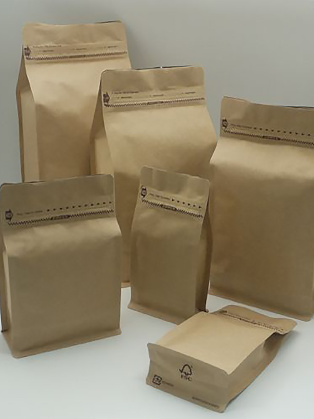 Kraft Side Gusset Coffee Bags