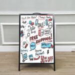 A-Frame Signs Printing with your custom text & branding