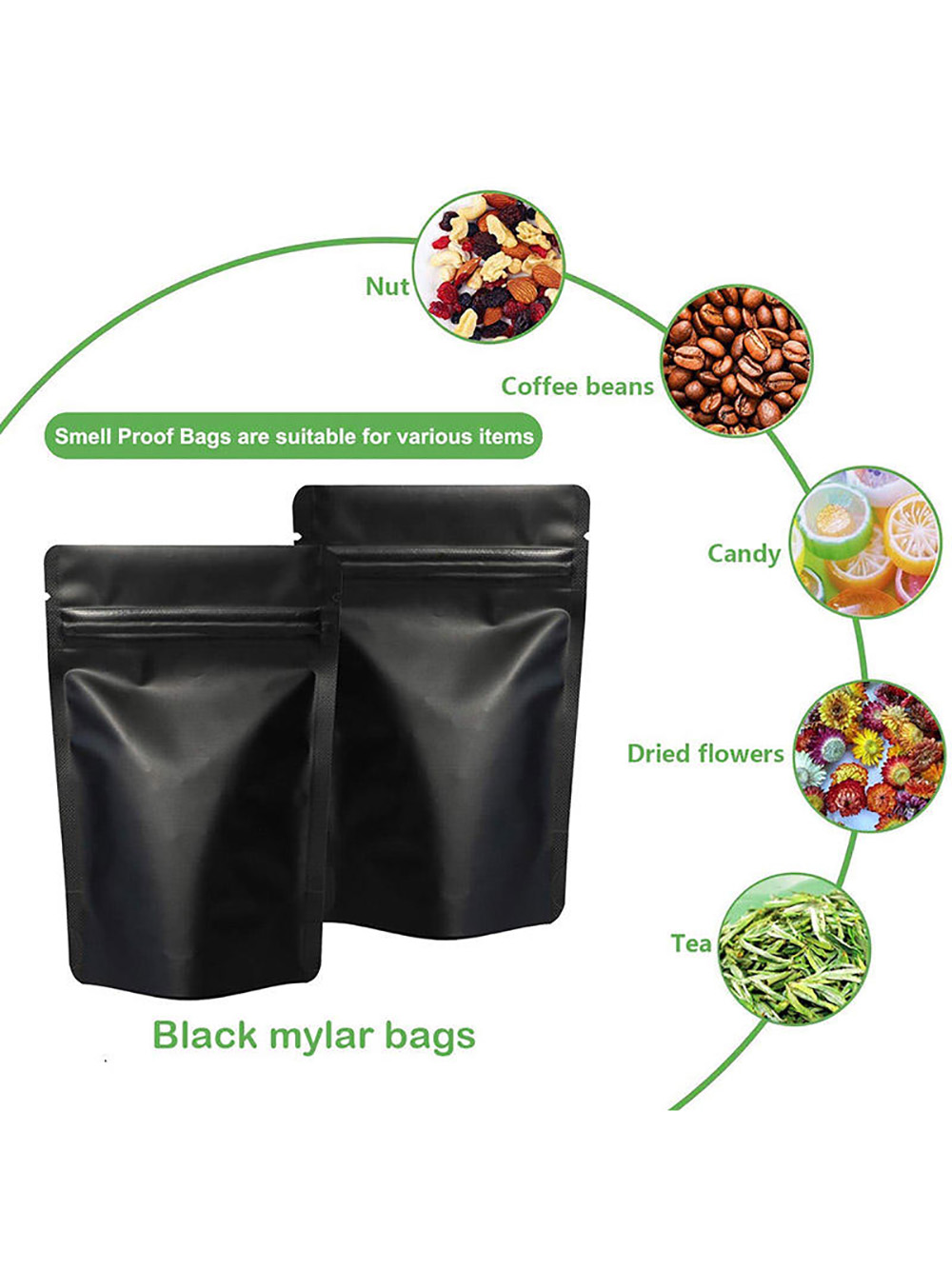 Choose black coffee packaging pouches for a premium look. Strong, stylish, and perfect for enhancing brand image and product appeal.