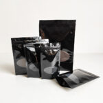 Black Glossy Stand Up Pouches