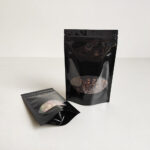 Black Glossy Stand Up Pouches with Window