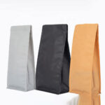 Box Bottom Coffee Bags with Valve