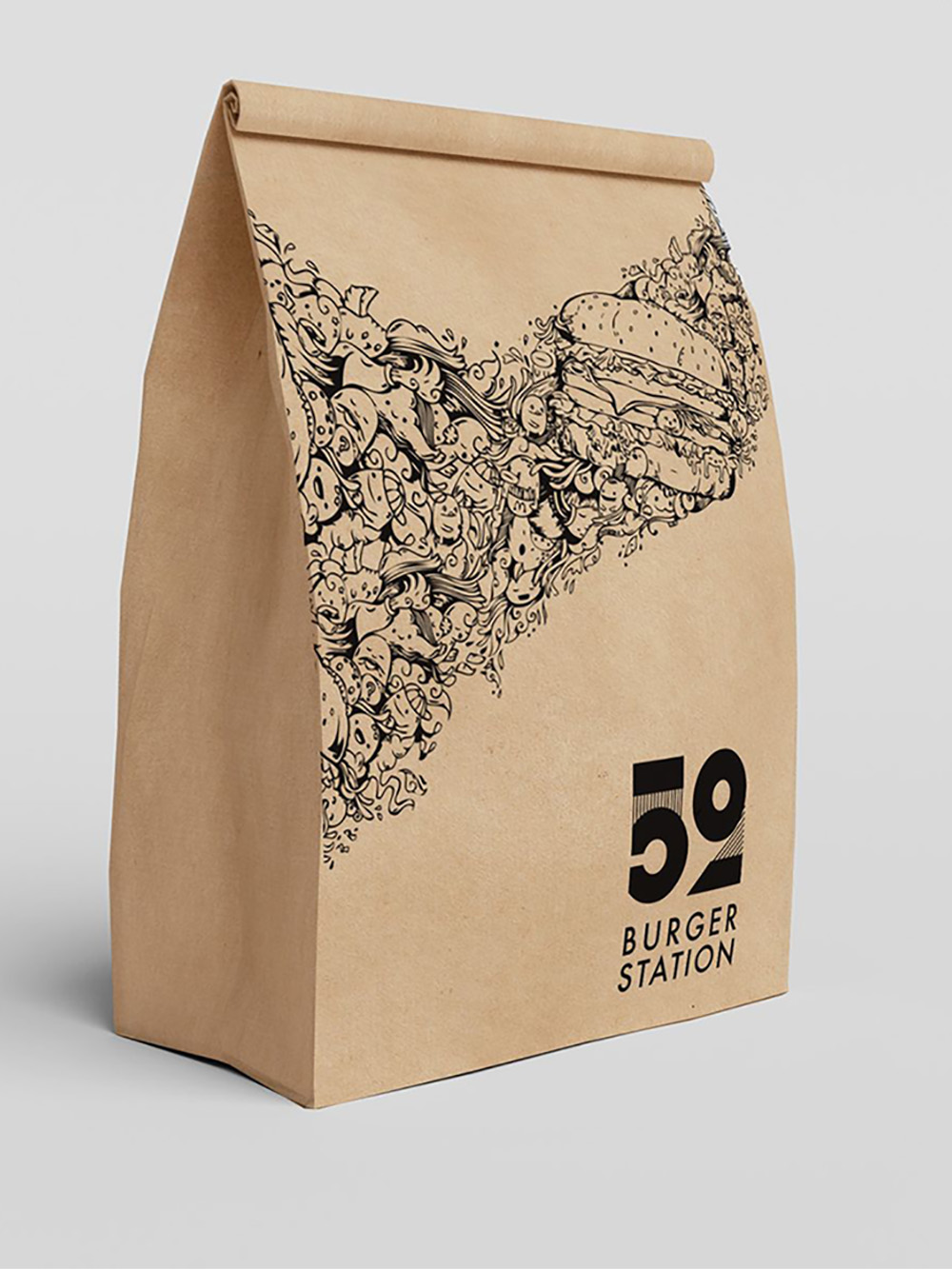 Kraft Flat Bottom Pouches
