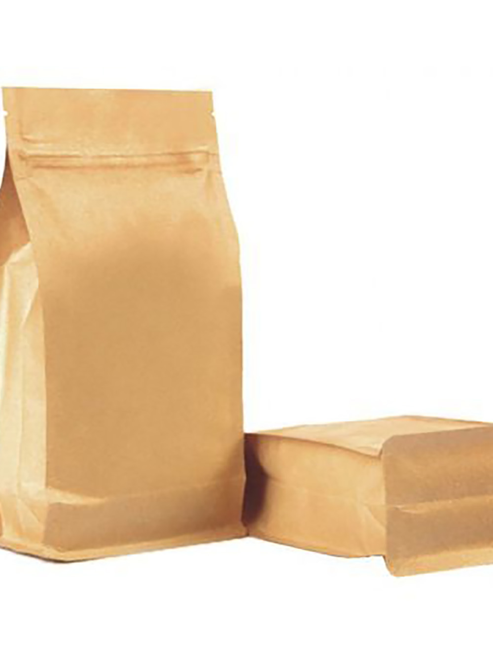 Kraft Flat Bottom Pouches