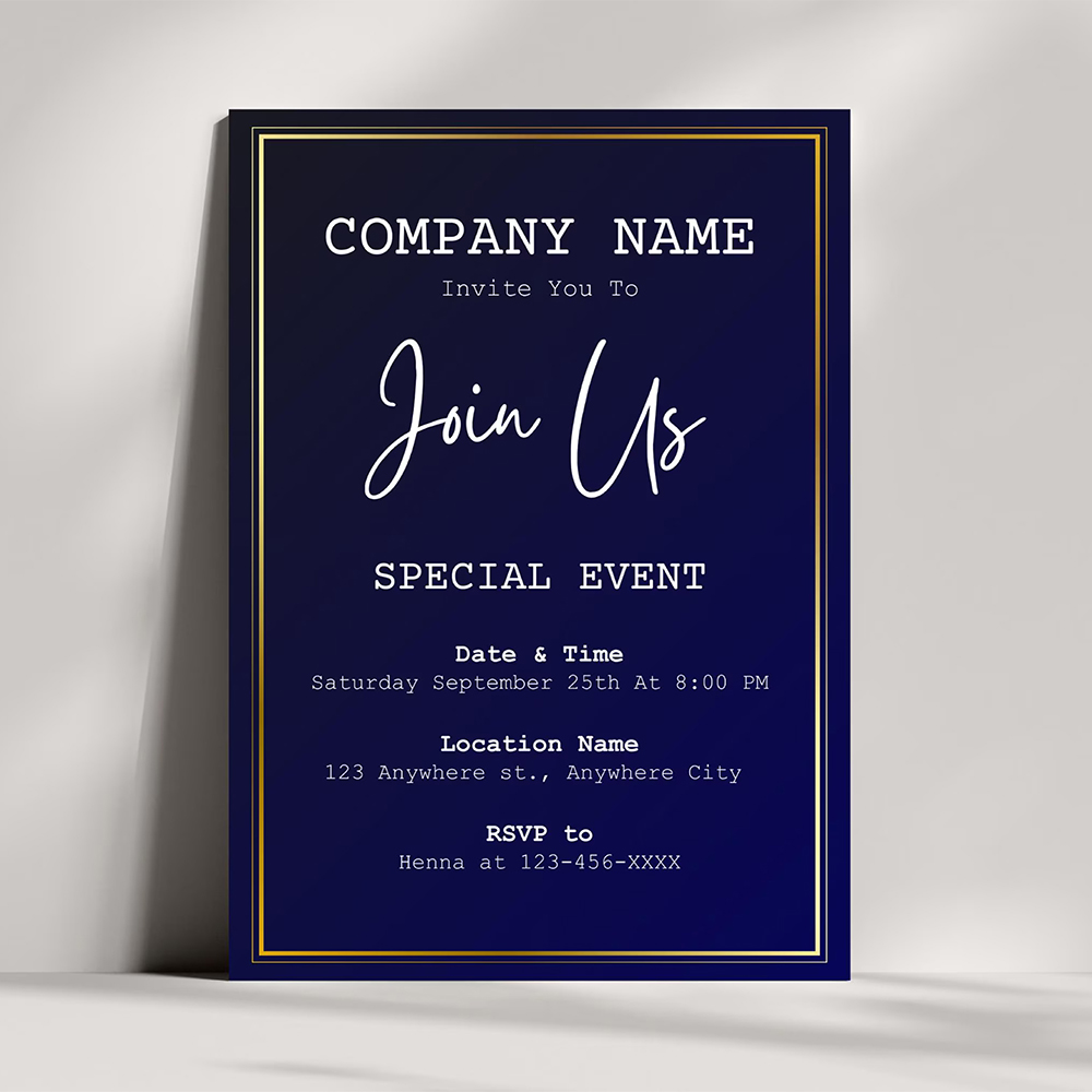Business Invitation Printing with premium innovation