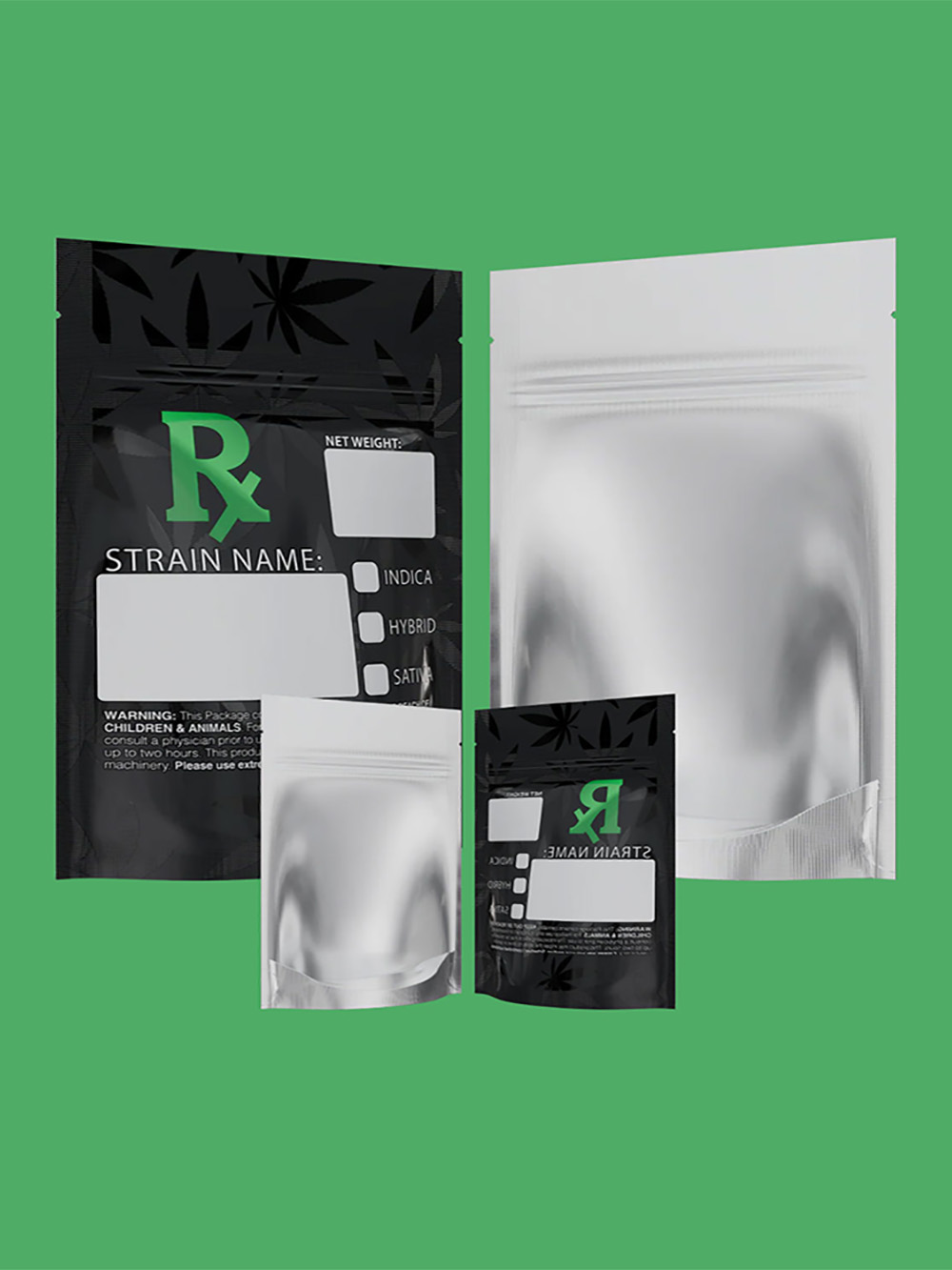 Cannabis Storage Mylar Bags