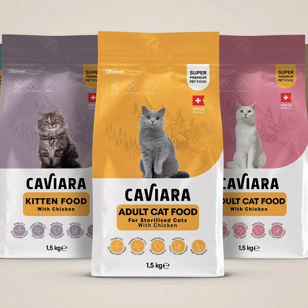 Cat Food Flat Bottom Zipper Pouches