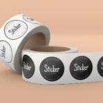 Circle Stickers Printing with your brand logo