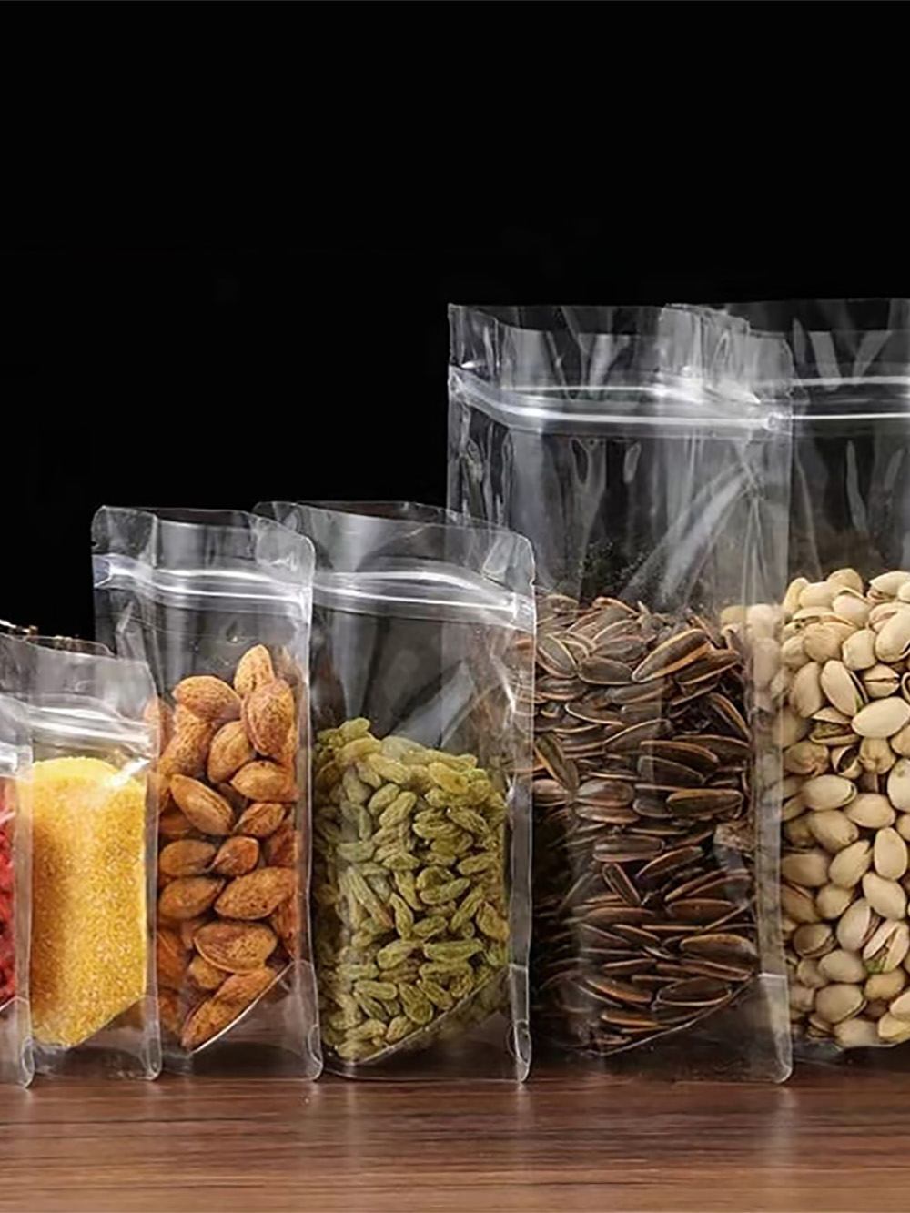 Clear Stand Up Zipper Pouches
