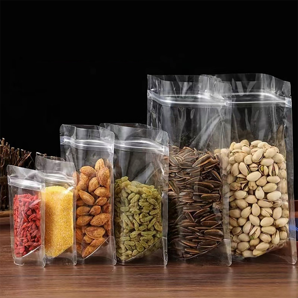 Clear Stand Up Zipper Pouches