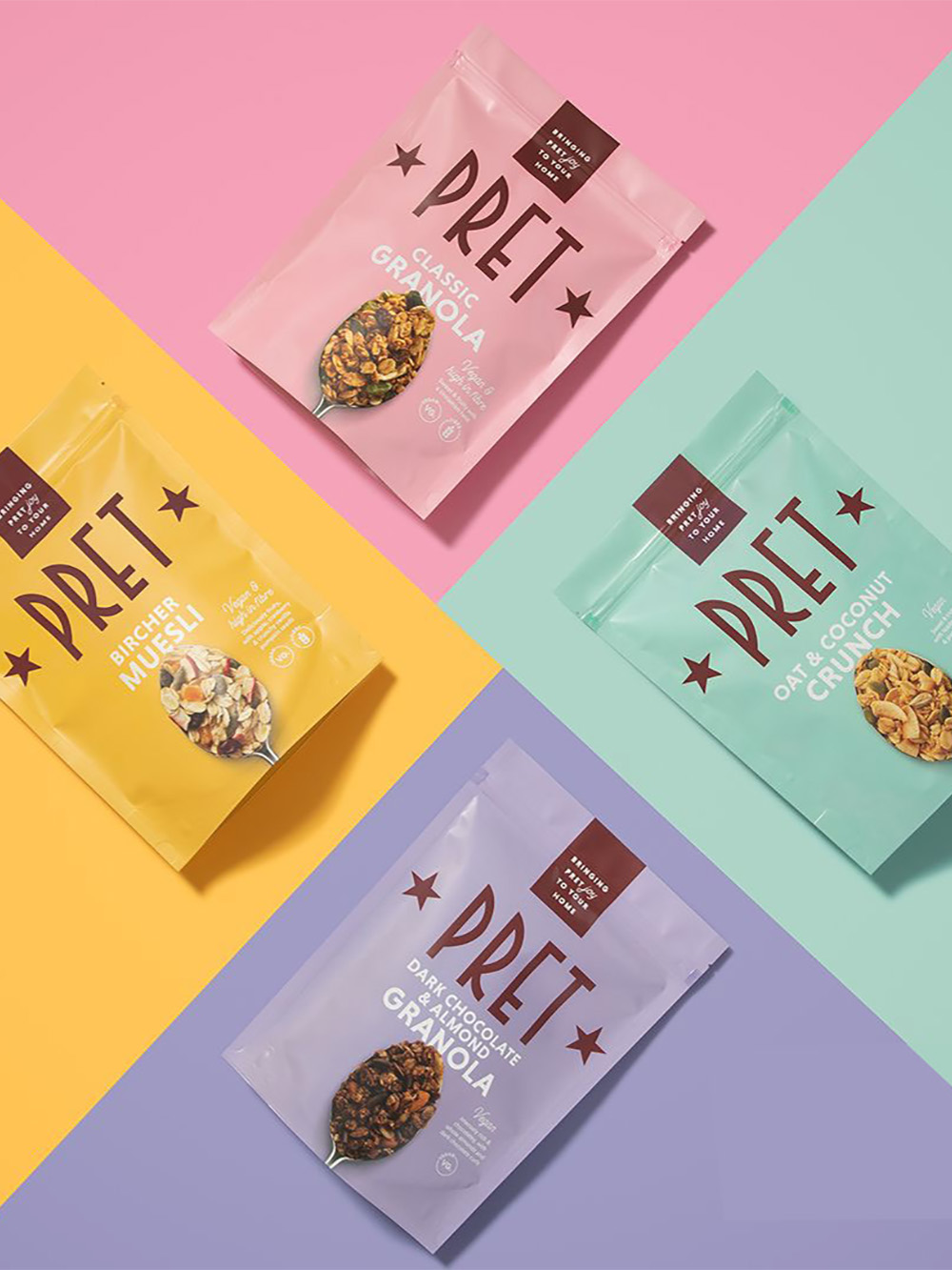Flat Pouches with Zipper