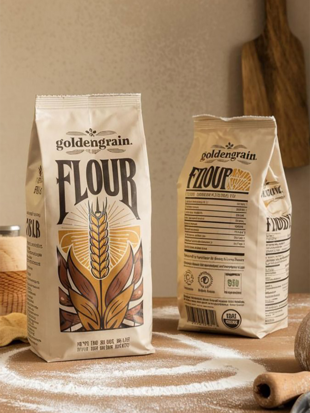 Custom Kraft Side Gusset Coffee Bags Packaging Supplier