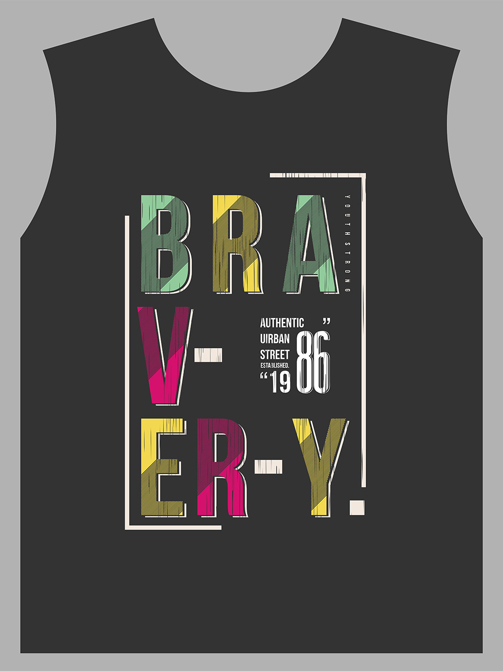 Custom tank tops printing with branded finishes