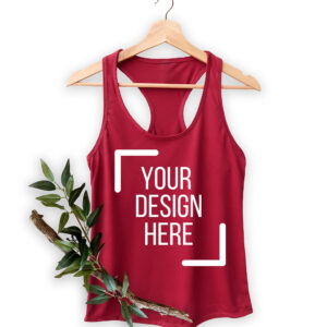 Custom tank tops printing with branded finishes