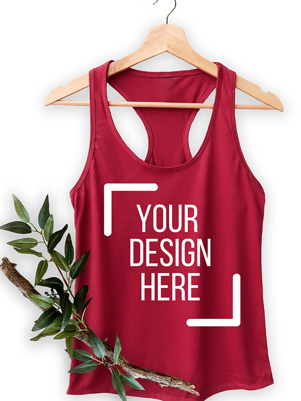 Custom tank tops printing with branded finishes