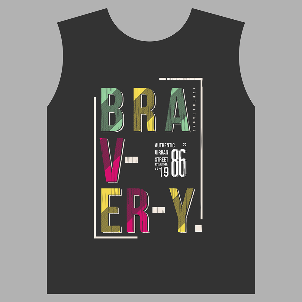 Custom tank tops printing with branded finishes