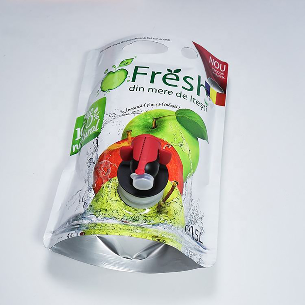 Dispenser Spout Pouches Custom wine packaging fitment pouches