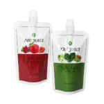 Doypack Spout Pouches quad seal juice bag