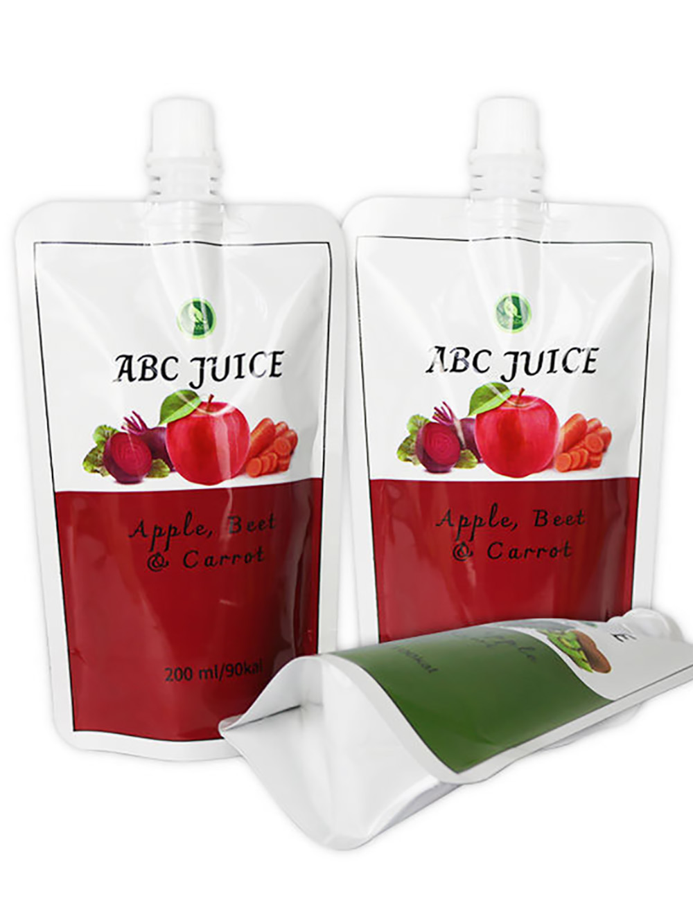 Doypack Spout Pouches quad seal juice bag