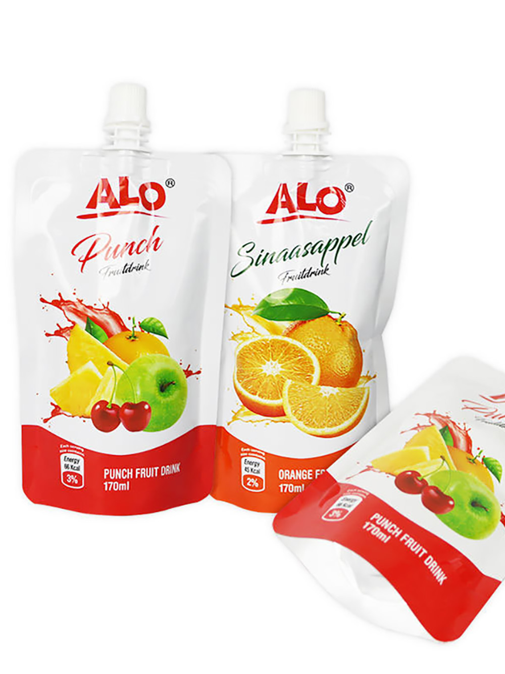 Doypack Spout Pouches quad seal juice bag