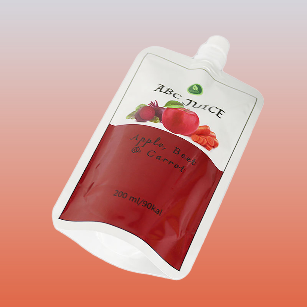 Doypack Spout Pouches quad seal juice bag