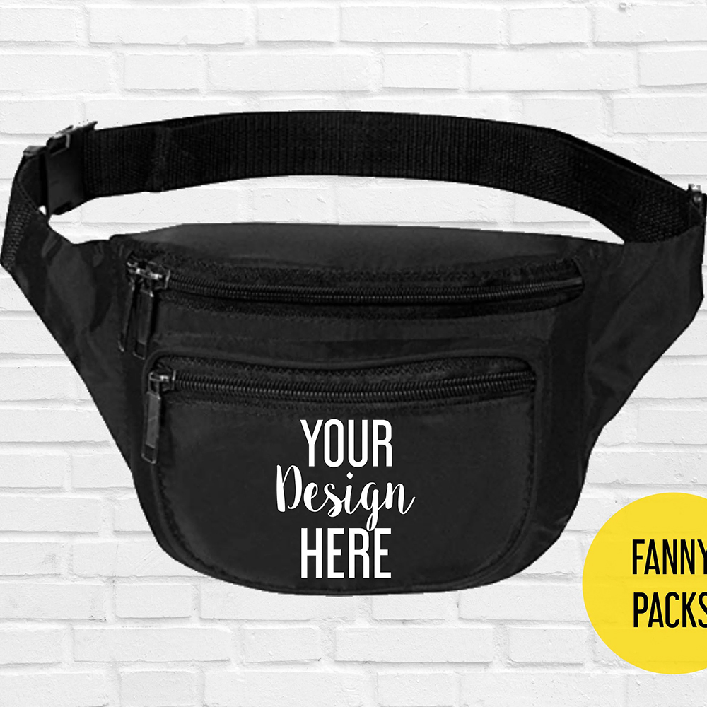 Fanny Packs Printing with branded finishes