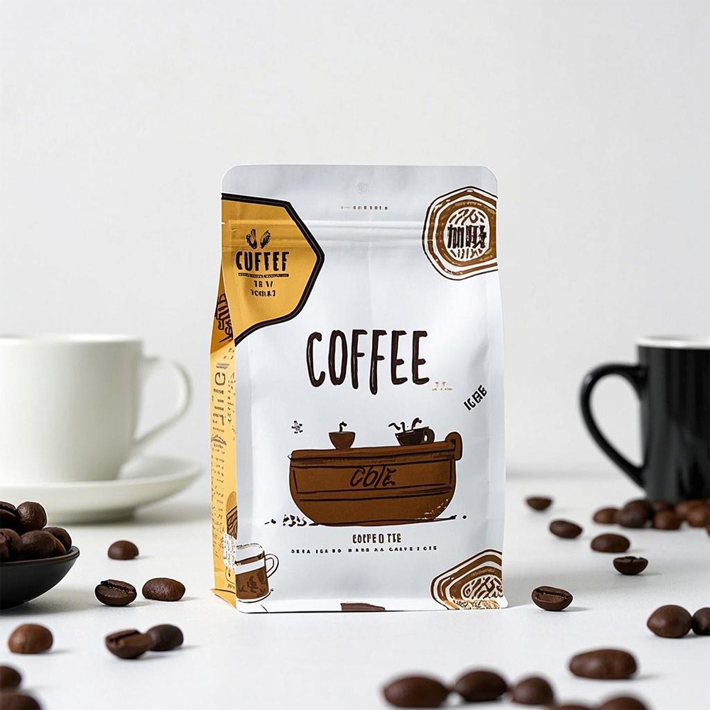 Flat Bottom Coffee Bags with Valve