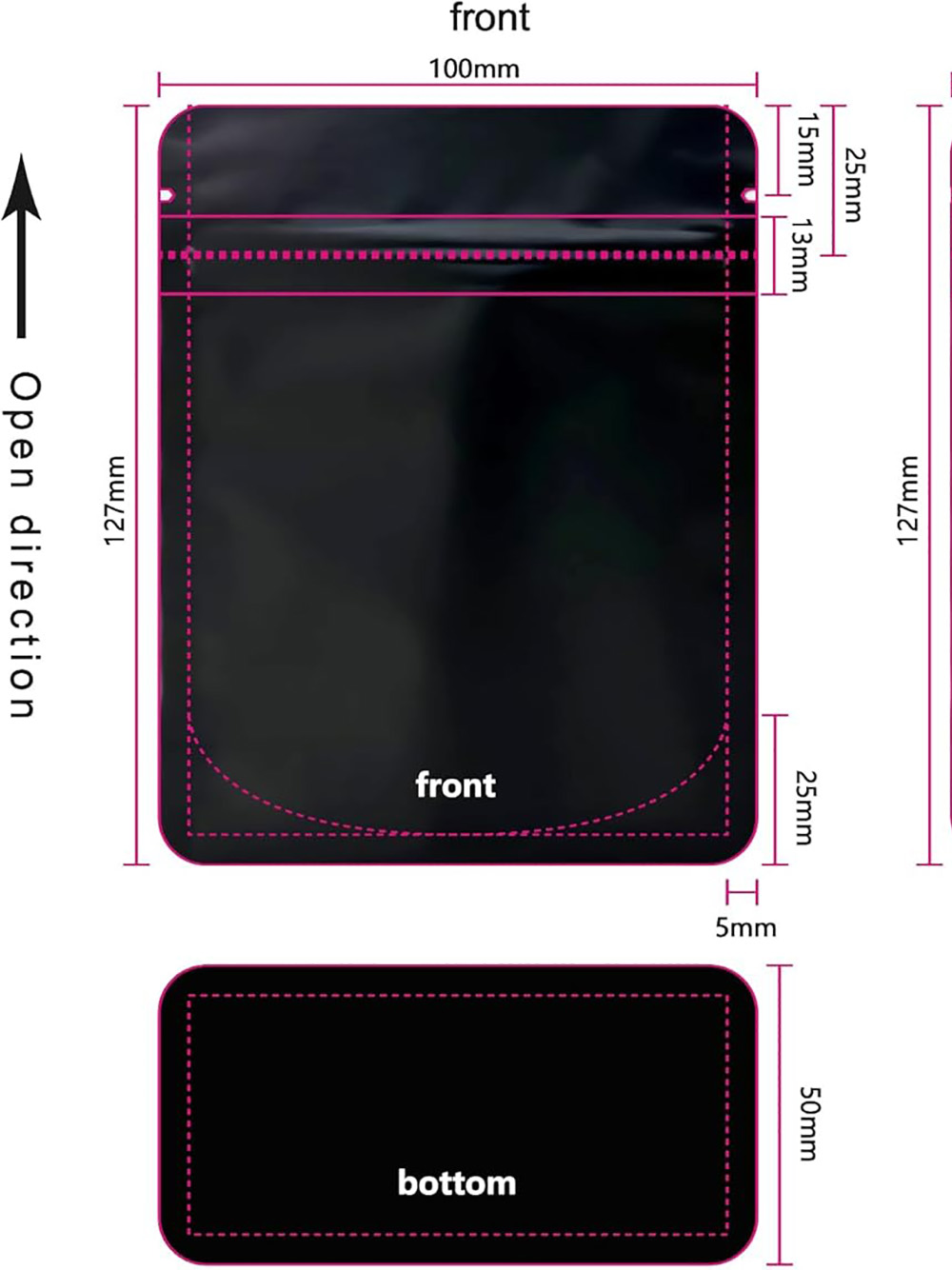 Flat Bottom Packaging Pouches