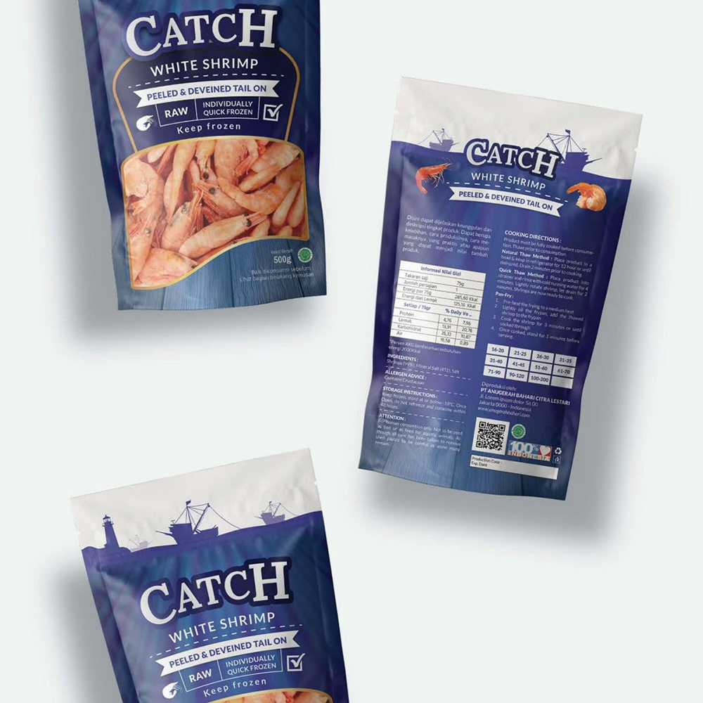 Frozen Shrimp Packaging Bags