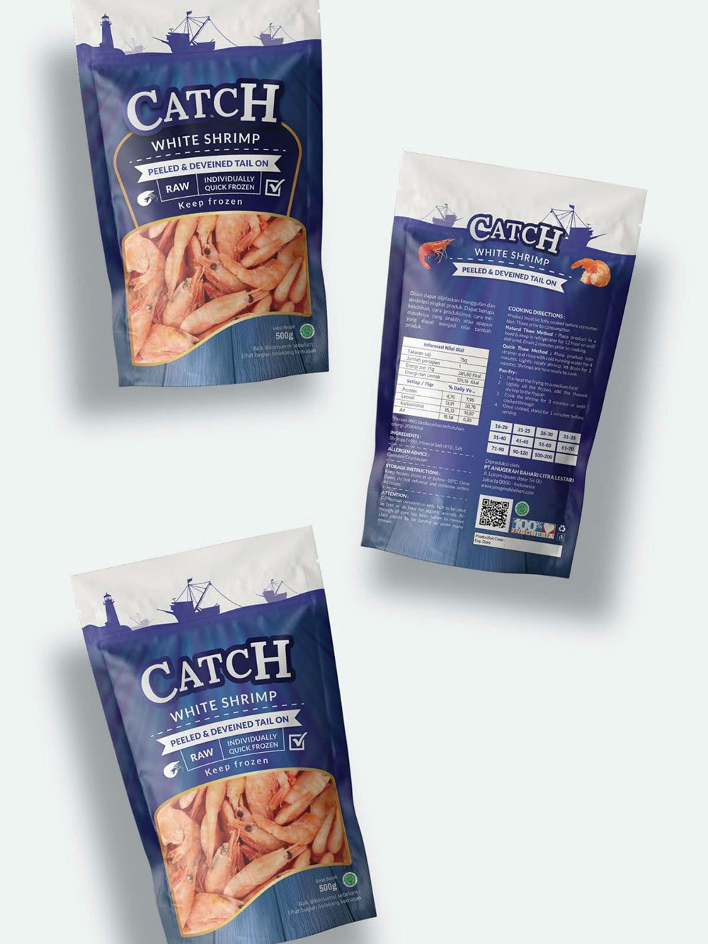 Frozen Shrimp Packaging Bags Wholesale
