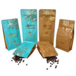 Gold Foil Coffee Bags with Valve