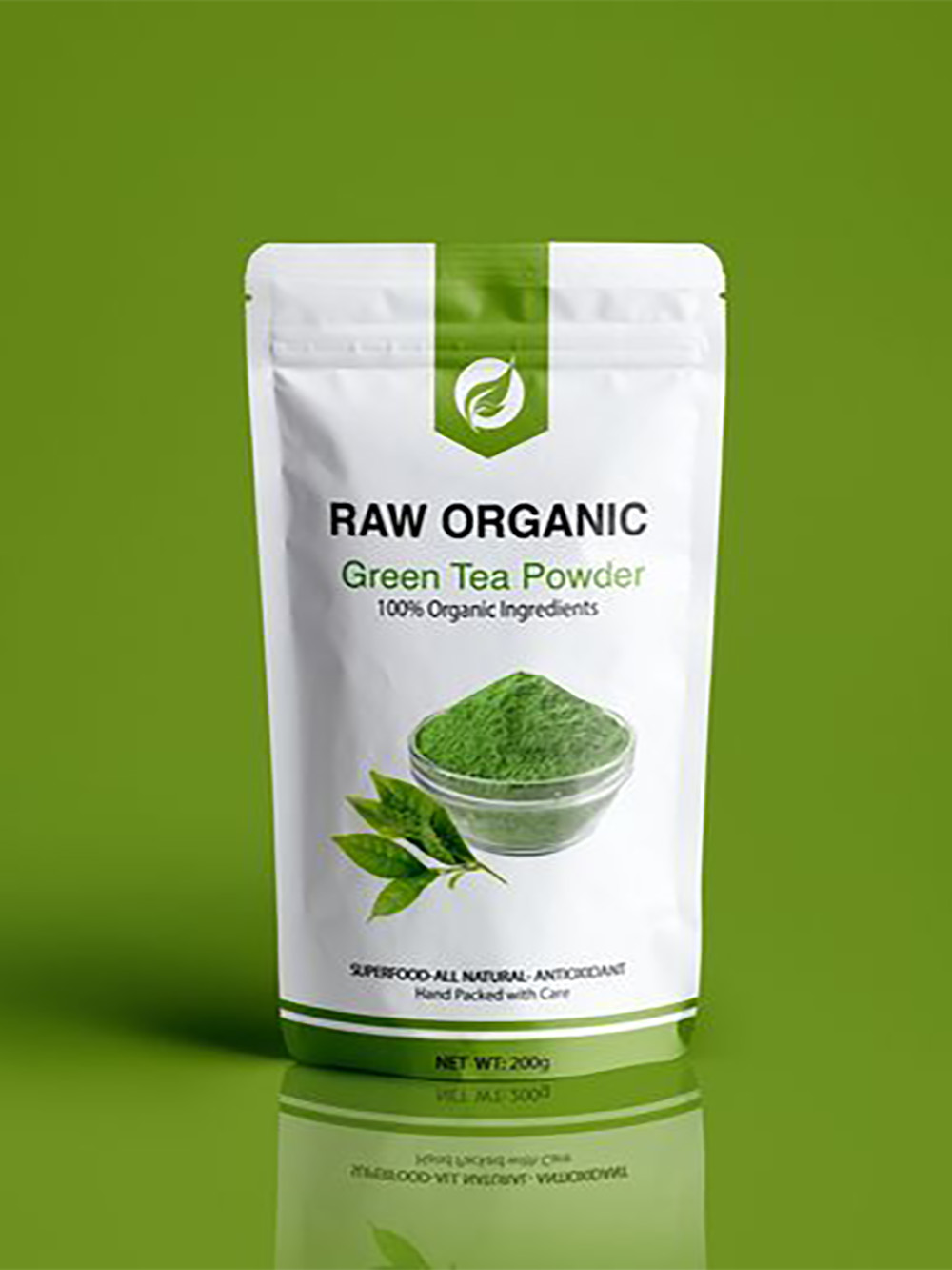 Green Tea Stand Up Pouches