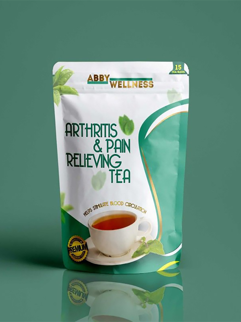 Green Tea Stand Up Pouches