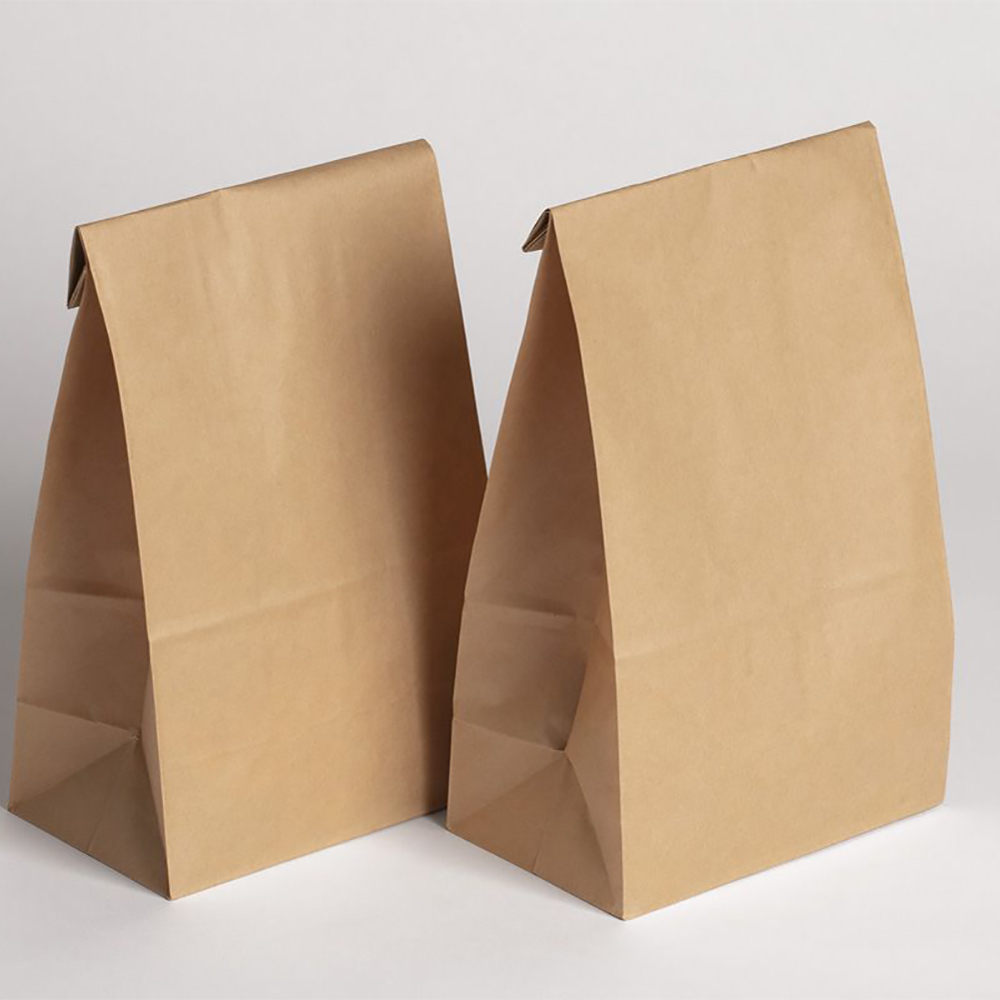 Kraft Box Bottom Packaging Pouches