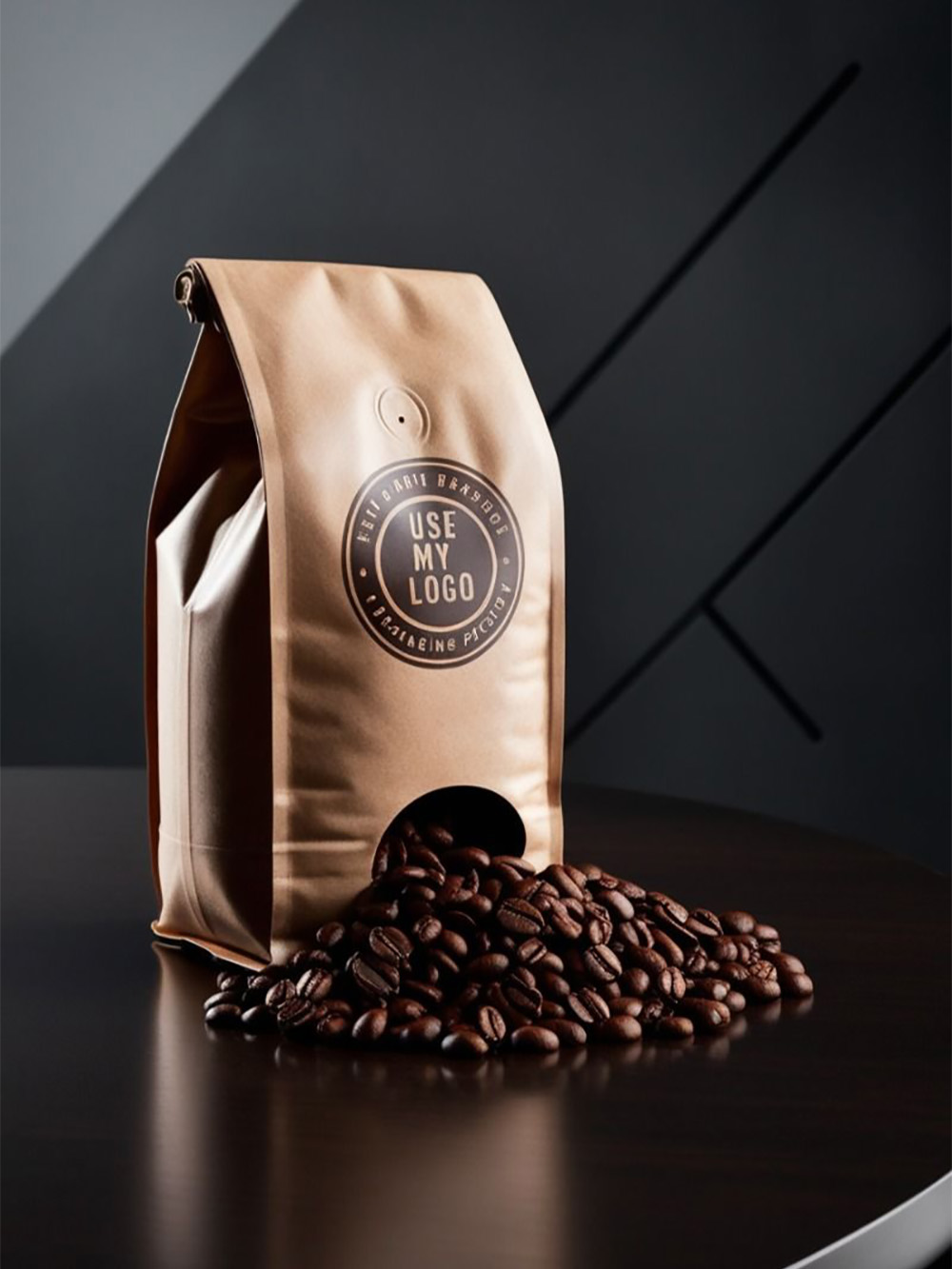 Kraft Coffee Bags with Valve