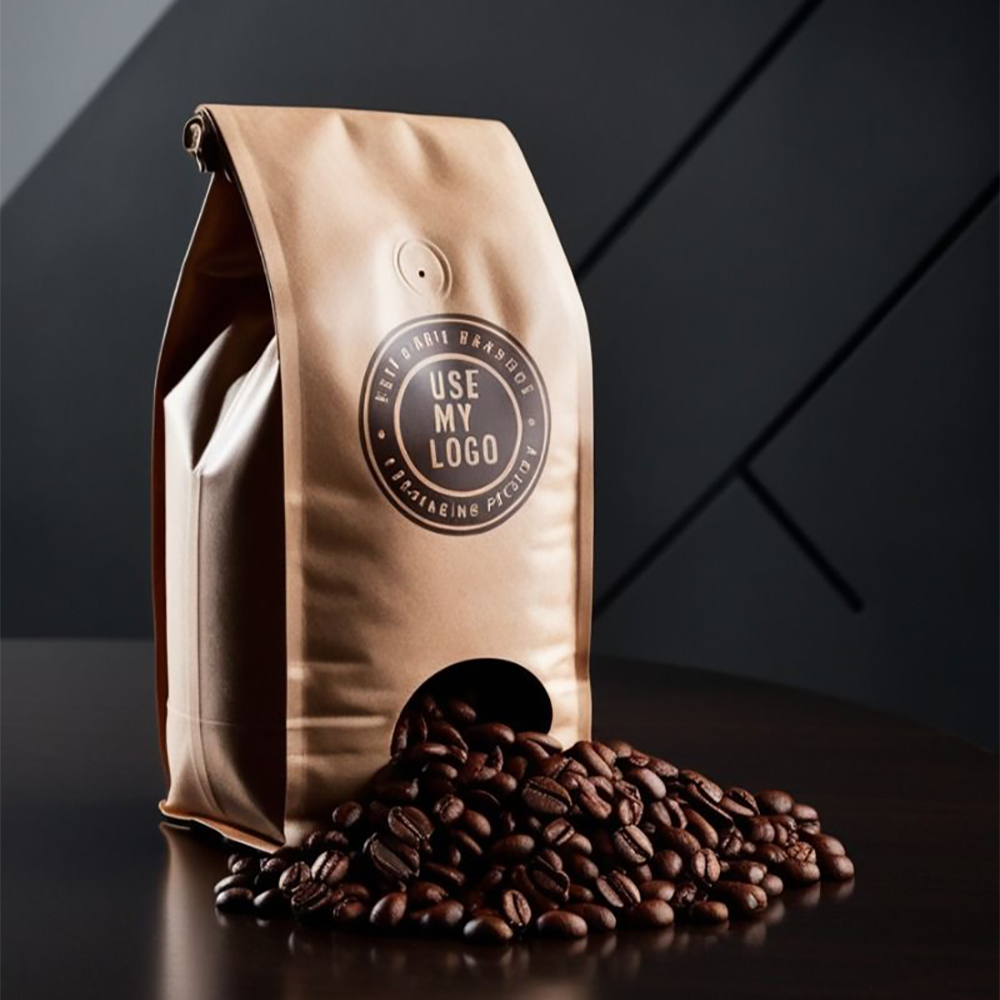 Kraft Coffee Bags with Valve