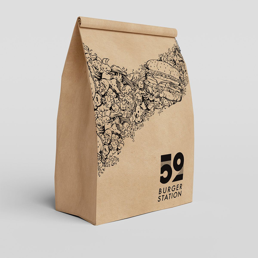 Kraft Flat Bottom Pouches