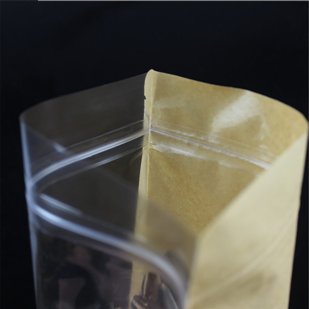 Kraft Stand Up Zipper Pouches