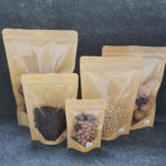 Kraft Stand Up Zipper Pouches