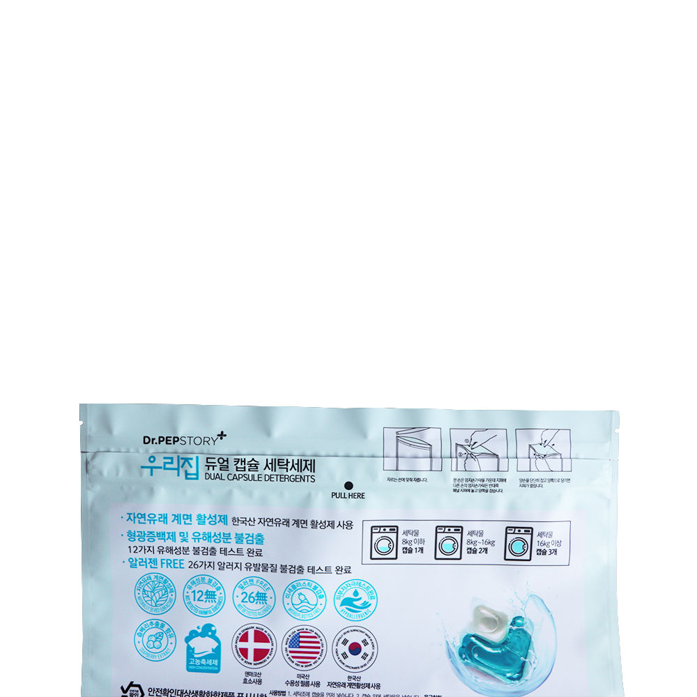 Laundry Sheet Packaging Pouches