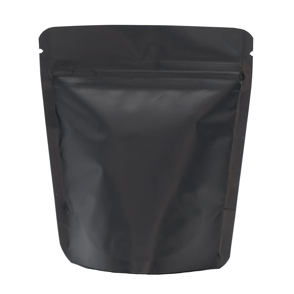 Matte Black Child Resistant Mylar Bags