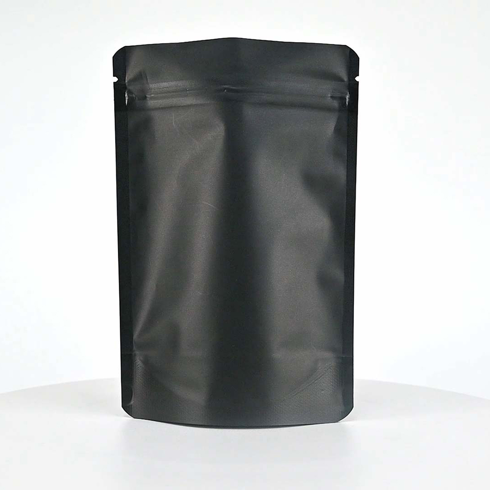 Matte Black Child Resistant Mylar Bags
