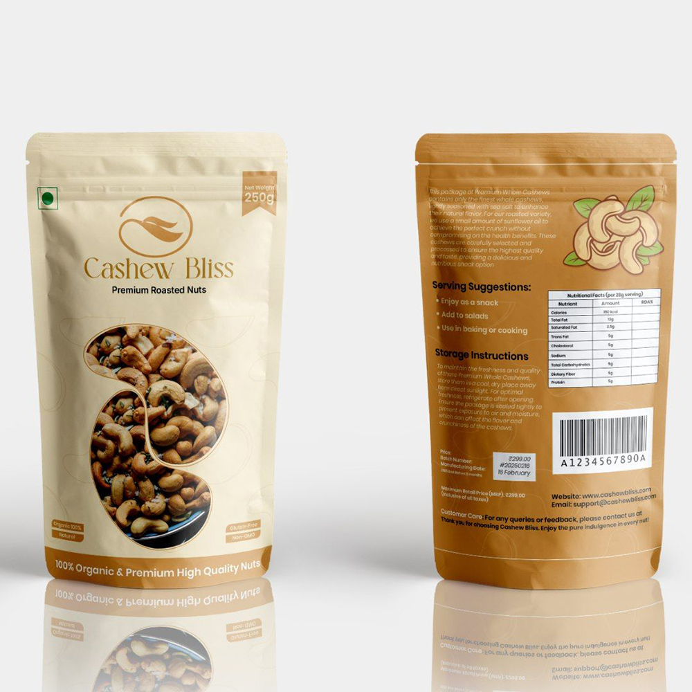 Nuts Packaging Mylar Bags