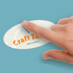 Oval Stickers Printing with your branding