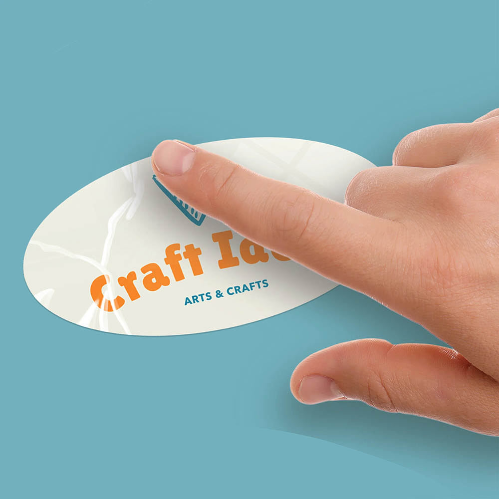 Oval Stickers Printing with your branding