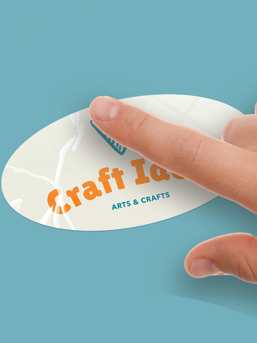 Oval Stickers Printing with your branding