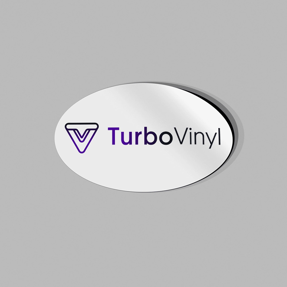 Oval Stickers Printing with your branding