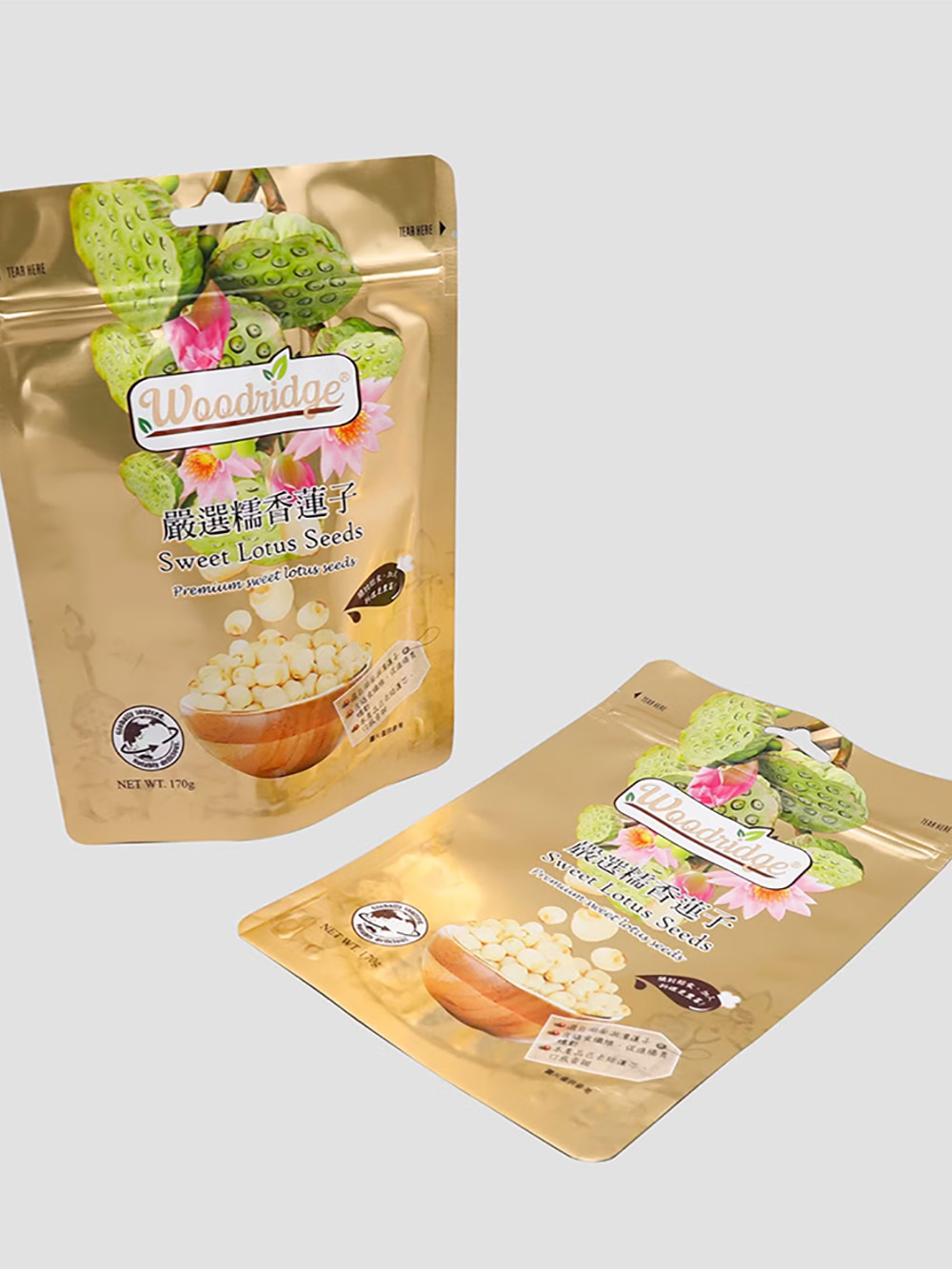 PLA Compostable Stand Up Pouches